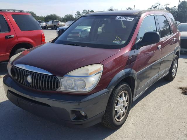 3G5DB03E74S544200 - 2004 BUICK RENDEZVOUS MAROON photo 2