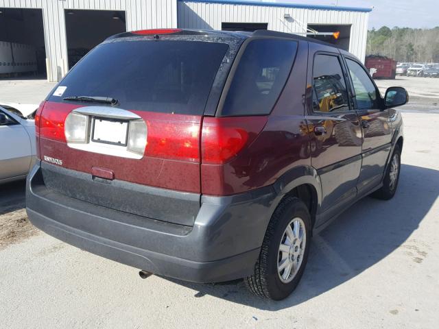 3G5DB03E74S544200 - 2004 BUICK RENDEZVOUS MAROON photo 4