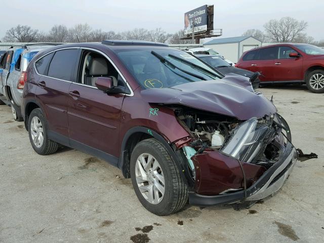 2HKRM3H50GH517101 - 2016 HONDA CR-V EX MAROON photo 1