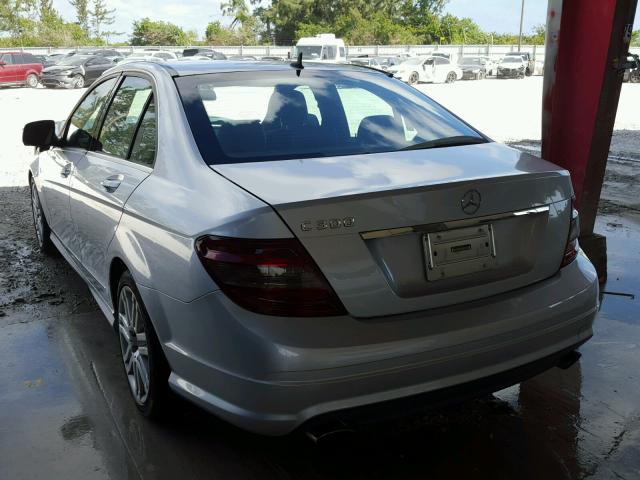 WDDGF54X99R041033 - 2009 MERCEDES-BENZ C 300 SILVER photo 3