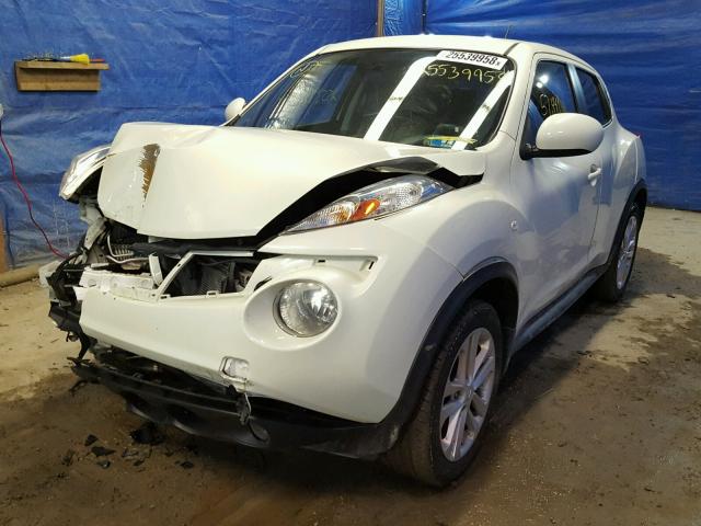 JN8AF5MV0CT119941 - 2012 NISSAN JUKE S WHITE photo 2