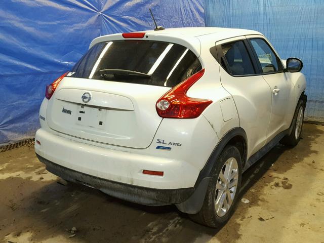 JN8AF5MV0CT119941 - 2012 NISSAN JUKE S WHITE photo 4