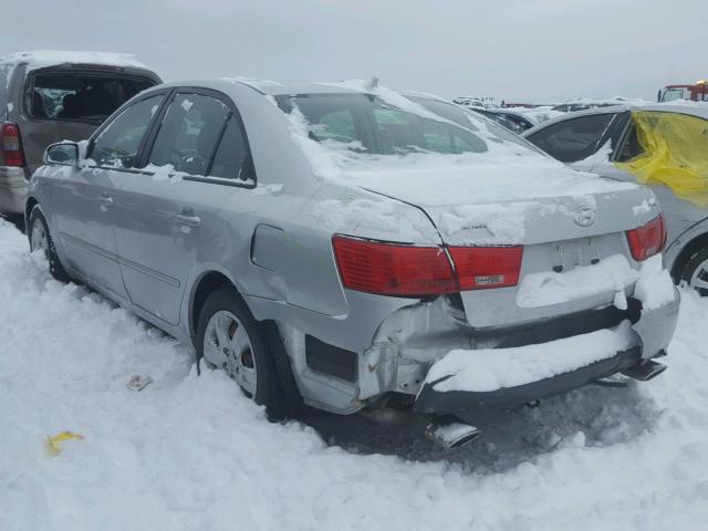 5NPET46F39H469504 - 2009 HYUNDAI SONATA GLS SILVER photo 3