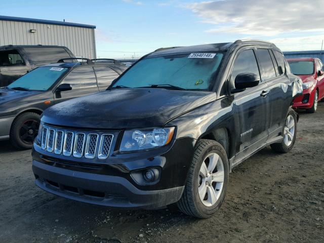 1C4NJDAB0ED565987 - 2014 JEEP COMPASS SP BLACK photo 2