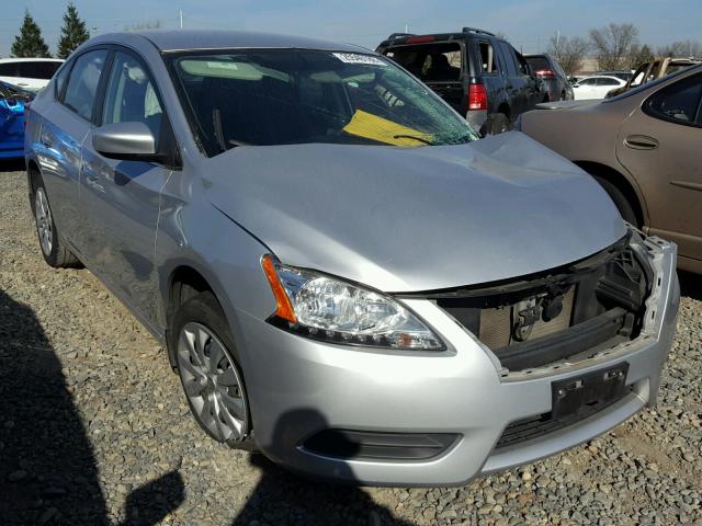 3N1AB7AP0FY224812 - 2015 NISSAN SENTRA S SILVER photo 1