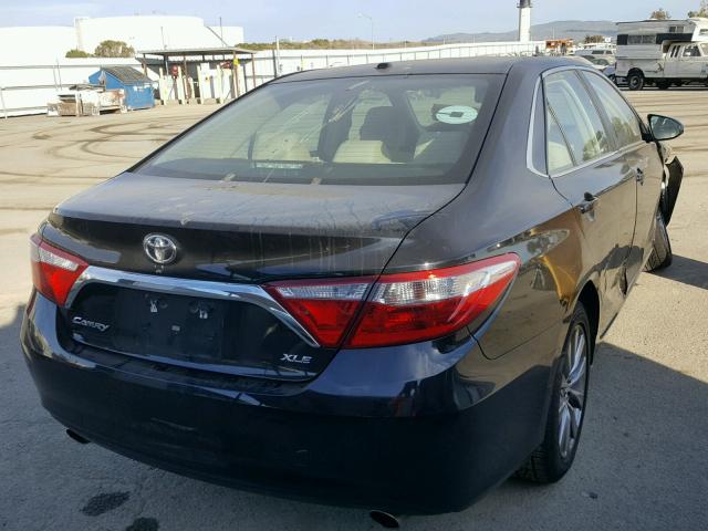 4T1BK1FK6FU558918 - 2015 TOYOTA CAMRY XSE BLACK photo 4