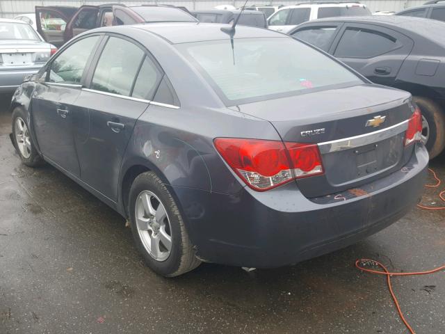 1G1PC5SB4D7145405 - 2013 CHEVROLET CRUZE LT GRAY photo 3