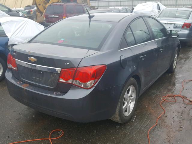 1G1PC5SB4D7145405 - 2013 CHEVROLET CRUZE LT GRAY photo 4