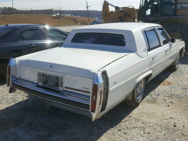 1G6DW51Y4H9745913 - 1987 CADILLAC BROUGHAM WHITE photo 4