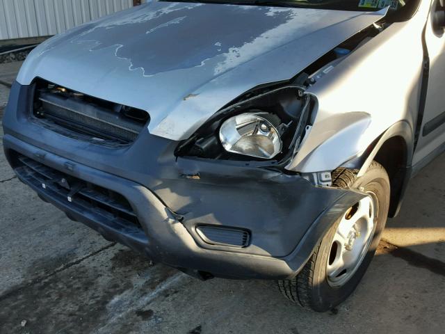 JHLRD68494C017294 - 2004 HONDA CR-V LX SILVER photo 9