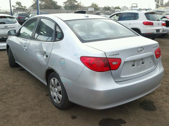 KMHDU46D38U350598 - 2008 HYUNDAI ELANTRA GL SILVER photo 3