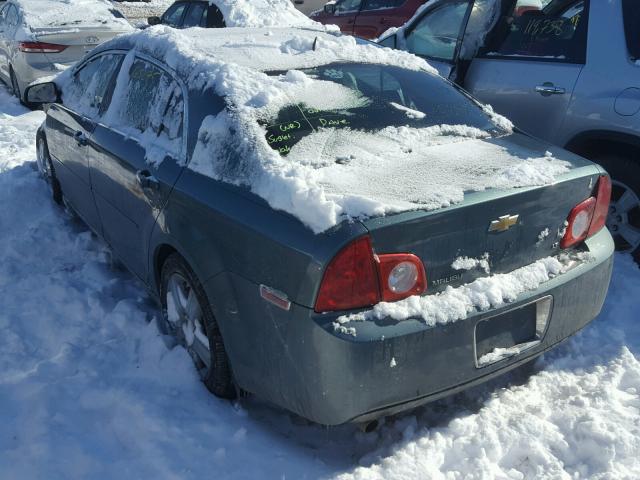 1G1ZH57B094254374 - 2009 CHEVROLET MALIBU 1LT TEAL photo 3