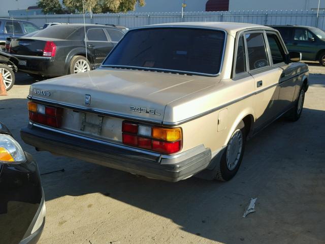 YV1AX8849J1305010 - 1988 VOLVO 244 DL BROWN photo 4