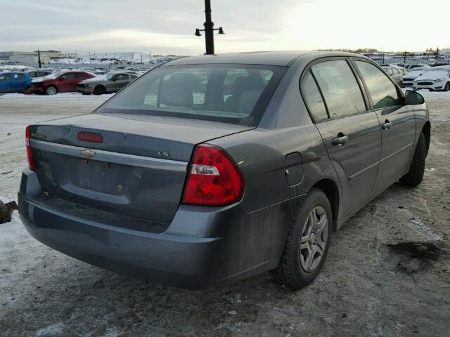 1G1ZS51F26F252798 - 2006 CHEVROLET MALIBU LS ნაცრისფერი ფოტო 4