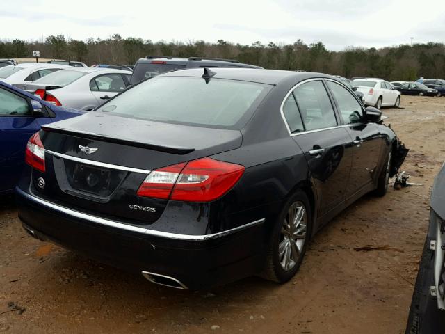 KMHGC4DDXCU151740 - 2012 HYUNDAI GENESIS 3. BLACK photo 4