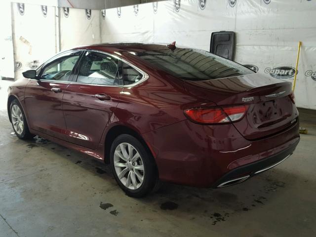 1C3CCCCG0FN678049 - 2015 CHRYSLER 200 C BURGUNDY photo 3