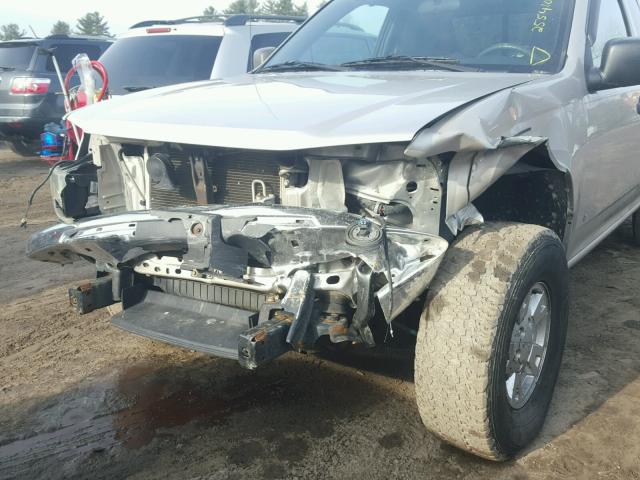 1GTDT19E678189875 - 2007 GMC CANYON SILVER photo 9