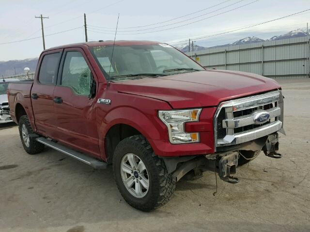 1FTEW1EF4FKD11029 - 2015 FORD F150 SUPER RED photo 1