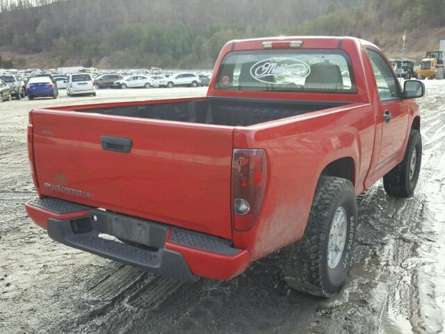 1GCDT24E488224816 - 2008 CHEVROLET COLORADO L RED photo 4