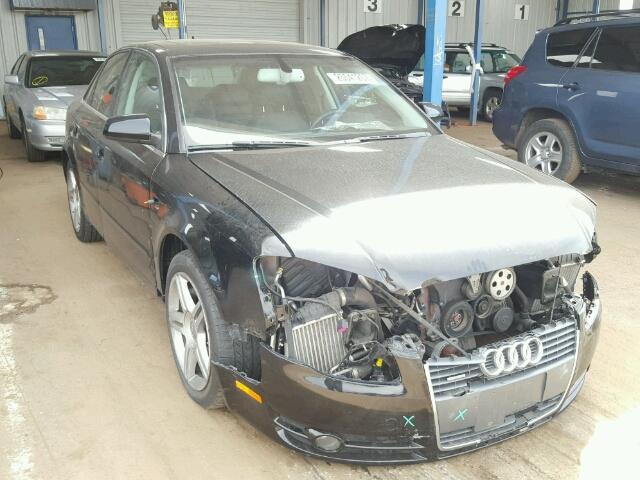 WAUDF78E57A173135 - 2007 AUDI A4 BLACK photo 1