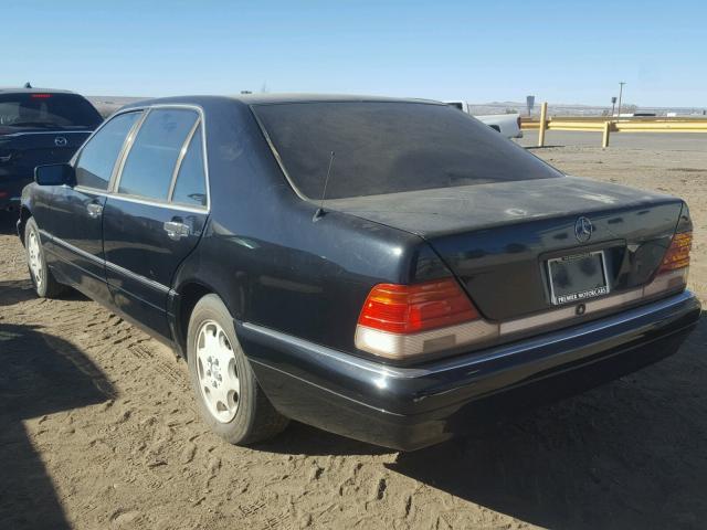 WDBGA33E3TA292406 - 1996 MERCEDES-BENZ S 320 BLACK photo 3