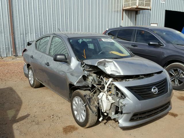 3N1CN7AP5EL850271 - 2014 NISSAN VERSA S GRAY photo 1