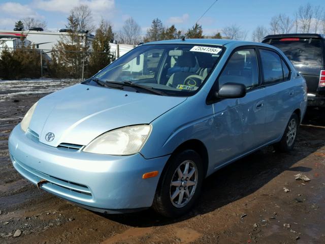 JT2BK12U910036482 - 2001 TOYOTA PRIUS BLUE photo 2