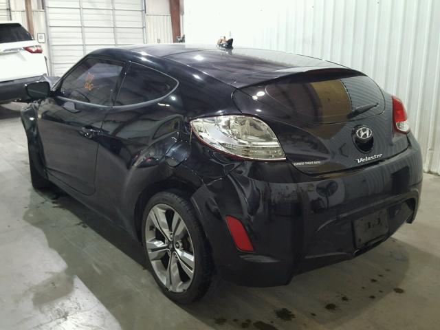 KMHTC6AD4CU058968 - 2012 HYUNDAI VELOSTER B BLACK photo 3