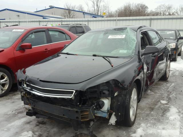 1G1ZG57B69F124249 - 2009 CHEVROLET MALIBU LS BLACK photo 2