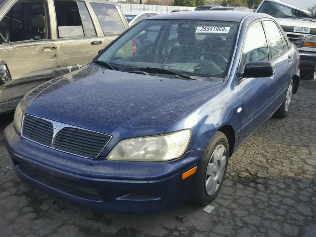 JA3AJ26E62U044739 - 2002 MITSUBISHI LANCER ES BLUE photo 2