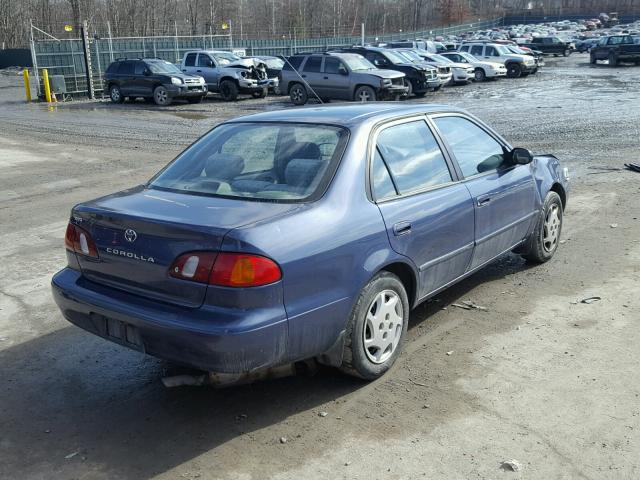 2T1BR12E4YC329900 - 2000 TOYOTA COROLLA VE BLUE photo 4