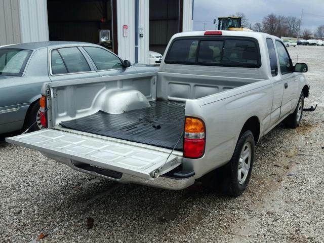 5TEVL52N44Z356928 - 2004 TOYOTA TACOMA XTR SILVER photo 4