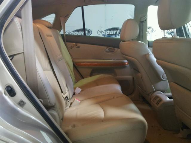 JTJGA31U040043903 - 2004 LEXUS RX 330 BEIGE photo 6