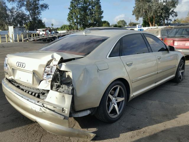 WAUML44E14N012492 - 2004 AUDI A8 L QUATT GOLD photo 4