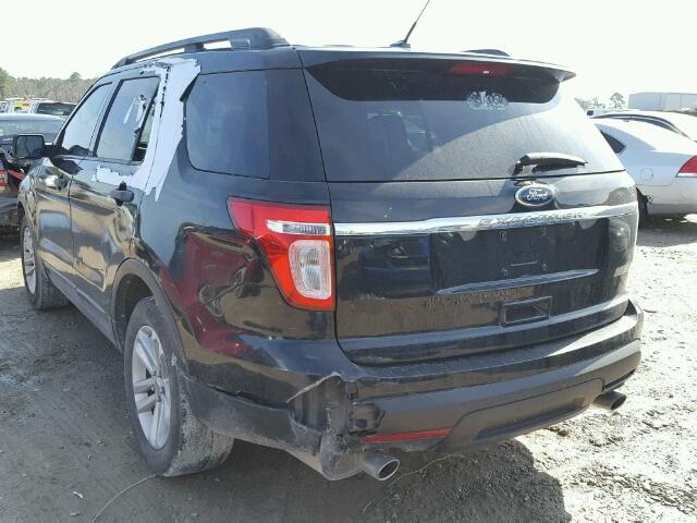 1FMHK7B8XBGA92667 - 2011 FORD EXPLORER BLACK photo 3