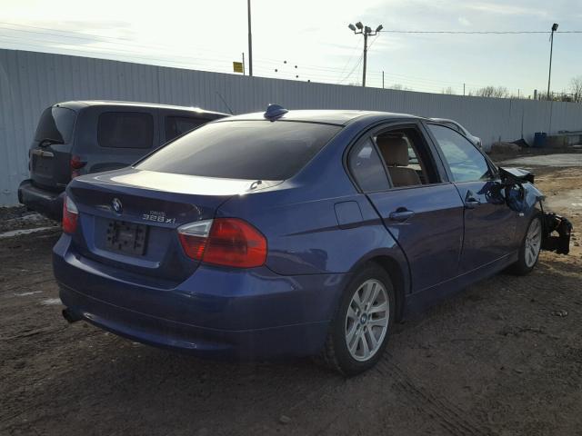 WBAVC93527KX54358 - 2007 BMW 328 XI BLUE photo 4