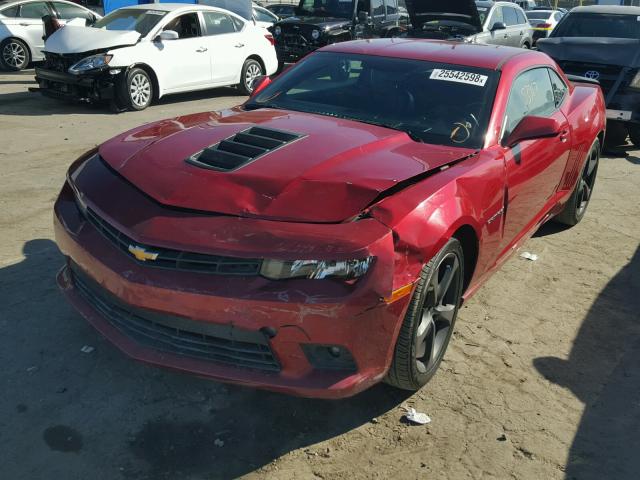 2G1FK1EJ8E9150844 - 2014 CHEVROLET CAMARO 2SS RED photo 2