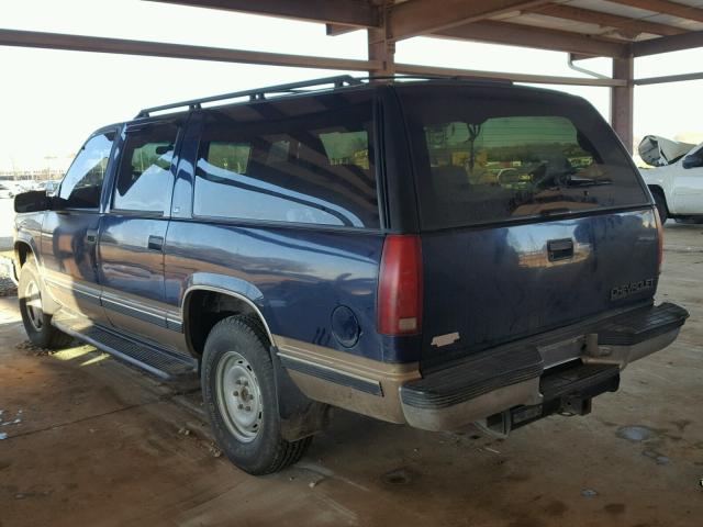 1GNFK16R0XJ377441 - 1999 CHEVROLET SUBURBAN K BLUE photo 3