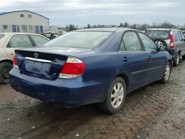 4T1BF30K36U120429 - 2006 TOYOTA CAMRY LE BLUE photo 4