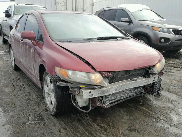 1HGFA16896L011338 - 2006 HONDA CIVIC EX BURGUNDY photo 1