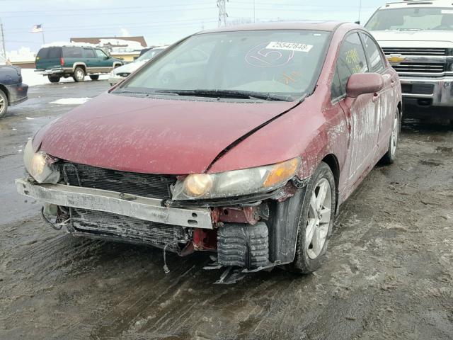 1HGFA16896L011338 - 2006 HONDA CIVIC EX ბურგუნდია ფოტო 2