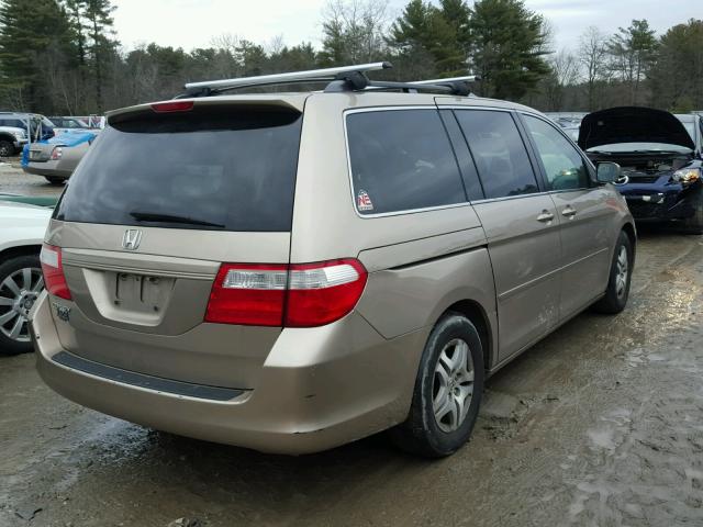 5FNRL38496B124379 - 2006 HONDA ODYSSEY EX GOLD photo 4