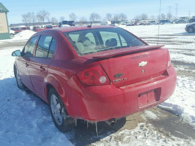 1G1AL58F287142752 - 2008 CHEVROLET COBALT LT RED photo 3