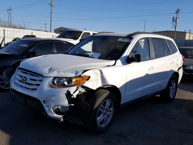 5NMSG3AB3AH336927 - 2010 HYUNDAI SANTA FE G WHITE photo 2