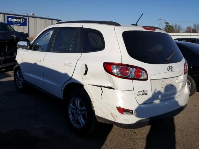 5NMSG3AB3AH336927 - 2010 HYUNDAI SANTA FE G WHITE photo 3