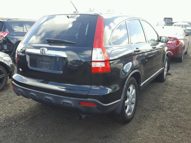 JHLRE38707C037864 - 2007 HONDA CR-V EXL BLACK photo 4