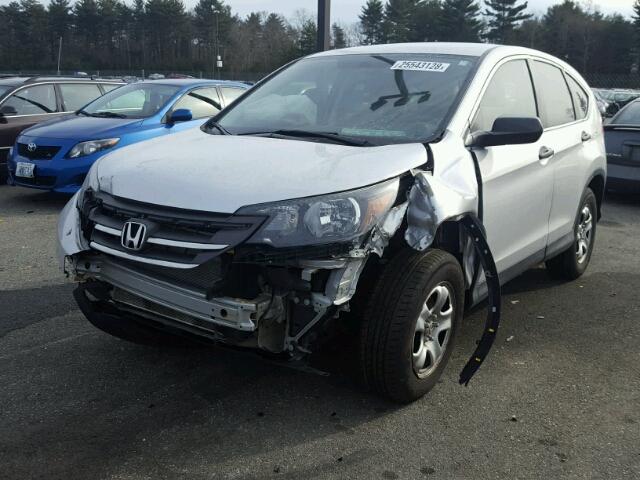 2HKRM4H35DH692914 - 2013 HONDA CR-V LX SILVER photo 2