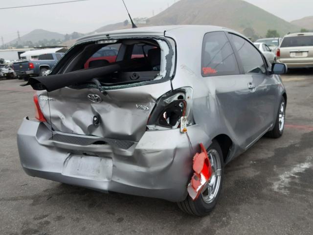 JTDJT923075063488 - 2007 TOYOTA YARIS SILVER photo 4