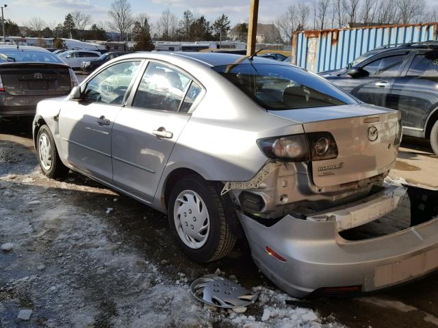 JM1BK12F071716086 - 2007 MAZDA 3 I SILVER photo 3