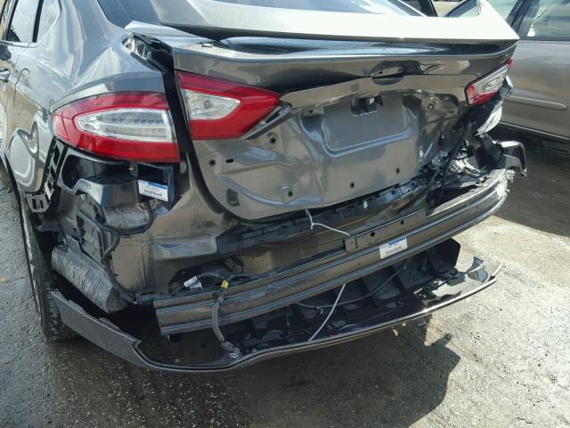 3FA6P0K98ER258720 - 2014 FORD FUSION TIT GRAY photo 9